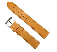 WUWMTUTCK Tissage simple Puan Bande de montée en cuir 1 2 mm, 14, 16, 18, 20 Regarder des sangles couleurs bonbons for les montres for(Yellow,14mm)