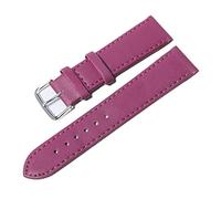 WUWMTUTCK Tissage simple Puan Bande de montée en cuir 1 2 mm, 14, 16, 18, 20 Regarder des sangles couleurs bonbons for les montres for(Lilla,16mm)