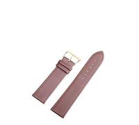 WUWMTUTCK Tissage simple Puan Bande de montée en cuir 1 2 mm, 14, 16, 18, 20 Regarder des sangles couleurs bonbons for les montres for(Auburn,20mm)