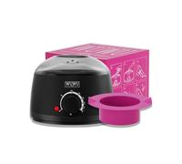 Wuwuvisata Pot de cire 200 ml pour homme et femme avec bol en silicone Noir