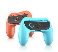 WUXIDIXI Switch 2 Joy-Con Grips - Ergonomic Blue & Orange Switch 2 Controller Grip Accessories, Lightweight Joycon 2 Grips for Switch 2-2 Pack (Orange & Blue)