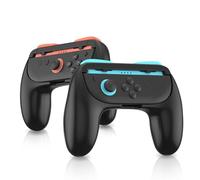 WUXIDIXI Switch 2 Joycon Grips, Ergonomic and Anti-Slip Switch 2 Controller Grip Accessories, Durable Joycon 2 Grip for Comfortable Gaming (Black, 2 Pack)