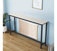 WUXTOKV Tablette Radiateur, Grille Cache Radiateur en Fonte, Boîtier Ventilé Décoratif, Réduit Les Risques de Blessures(White,80x75x25CM/31x30x10IN)