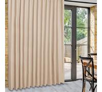 WUXXIANG Rideau Occultant Thermiques Lot de 2 250 x 250 cm Isolant Phonique et Thermique, Rideau Occultant avec Œillets, avec Noir Doublure, pour Maison Salon, Jaune Sable