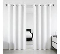 WUXXIANG Rideaux Opaque 220 x 210 cm Bloquer Lumiere, Anti Chaleur, Thermique Isolant, Anti Froid, Chaleur UV Bruit Opaque Rideaux pour Coucher, Vitrage des Balcons, Blanc