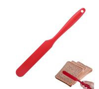 WUY Spatules,1 spatule rouge en silicone, résistante à la chaleur, avec un manche fin, adaptée à la cuisson, au raclage de la pâte, à la préparation des repas et au mélange.