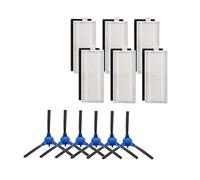 WuYan Kit de rechange pour aspirateur Eufy Robovac 11S 30 30C 15C 12 pièces comprenant 6 brosses latérales, 6 filtres HEPA