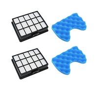 WuYan Lot de 2 filtres pour aspirateur de rechange Kit filtres et filtre en éponge pour Samsung DJ97-00492A SC6520 SC6530 / 40/50/60/70/80/90