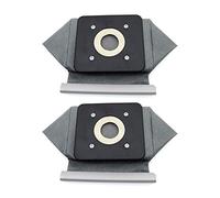 WuYan Lot de 2 sacs d'aspirateur lavables en tissu non tissé pour Philips Electrolux LG Haier Samsung 11 x 10 cm