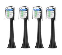 WuYan Lot de 4 têtes de brosse à dents pour Xiaomi nettoyage en profondeur, brosse à dents électrique automatique de rechange pour brosses à dents électriques Soocare X3, Soocas X3, avec bouchons de