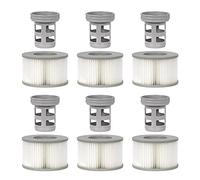 WuYan Lot de 6 Accessoires de Spa pour MSP, Comprend 6 adaptateurs de Base à Visser de Rechange, 6 filtres de Piscine gonflables à Ressorts Chauds, Filtre de Piscine de Type Spa ondulé