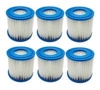 WuYan Lot de 6 Cartouches filtrantes pour Intex Type D VII, Cartouche de Rechange Compatible avec Les Cartouches filtrantes pour Best-Way Type D pour piscines Spa à Ressort Chaud