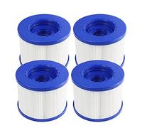 WuYan Swimming Pool Filter 4 Pack Replacement,Cartouche Filtre à Vis Gonflabl De Vis 104mm,pour Clever Spa + Aquaparx + Aqua Spa + Costway + All Seasons + GoPlus + Wido and Others…