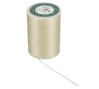 Wuyangcun Cordon à coudre en polyester ciré solide pour couture à la main, loisirs créatifs, bracelet, portefeuille, bricolage - Beige - 90 m x 0,8 mm