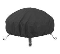 Wuyangcun Housse de brasero ronde, pliable, imperméable et bloquant la lumière du soleil, protection universelle pour extérieur, noir, 120 x 20 cm