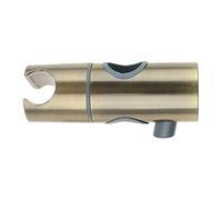 Wuyangcun Support de pommeau de douche pivotant à 360 ° réglable avec rail de 25 mm - Support coulissant en ABS avec bouton poussoir pour pommeau de douche (bronze vert)