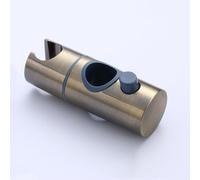 Wuyangcun Support douchette réglable 24 mm en plastique rotatif 360° avec bouton pour barre de douche sans perçage (Bronze vert)