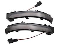 WUYDKEL Feu De Marquage Latéral Compatible avec VW pour Saveiro pour Voyage G5 G6 G7 G8 2010-2021 5Z0949102 2Pc Clignotant pour Dynamique Lampe Miroir Eau Clignotant Feux De Signalisation(Black)