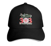 WUYIJGCS Classic Hurricane No. 303 Fighter Squadron RAF - Anglais Tagged - Clean Style Baseball Cap Chapeau de Golf véritables Chapeaux pour Hommes Dames Hommes Essentiel pour l’été