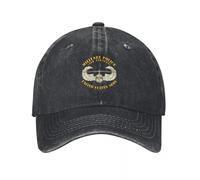 WUYIJGCS Classique Armée - Police Militaire w Air Assault Badge Baseball Casquette Western Chapeau Golf Anime Black Chapeaux Femme Hommes Essentiel pour l’été