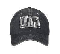 WUYIJGCS Classique Checkered Dad, Fête des Pères, Noir Blanc Denim Chapeau Durable pour Toutes Les Saisons Casquettes pour Hommes Casquette de Baseball pour Hommes Essentiel pour l’été