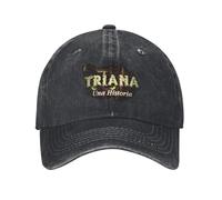 WUYIJGCS Classique des Années 1970 Et 1980, Triana, Une Histoire, Oreilles, Musique Rétro Demin Casquette Respirant Chapeau Casquette Homme Été Indispensable pour l’Automne et l’été