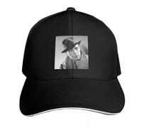 WUYIJGCS Classique Humphrey Bogart en orchidée, 1940 Casquette de Baseball Homme Grande Taille Chapeau Noir Icône Femme Homme Essentiel pour l’Automne et l’été