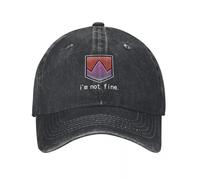 WUYIJGCS Classique Je ne suis Pas Bien Dommage vers Le Bas [FFXIV] Casquette de Baseball Crème Solaire Casquette Militaire Chapeaux d’Homme pour Hommes Essentiel pour Les Femmes pour l’été