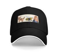 WUYIJGCS Classique Mon Chien a marché sur Une Abeille drôle Ambre Johnny dep Pinte Tribunal procès Avocat Casquette de Balle Noir Femmes Chapeaux Hommes Essentiel pour l’été