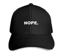 WUYIJGCS Classique Nope. Casquette de Baseball Casquette Marin pour Hommes Casquettes de Soleil Streetwear Casquettes pour Hommes Femme Essentiel pour l’Automne et l’été
