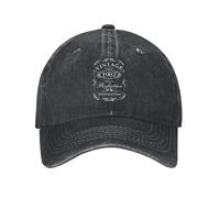 WUYIJGCS Classique Vintage 1982 Vieilli à la Perfection Demin Trucker Chapeau léger Hommes Chapeaux Casquette Homme été Essentiel pour l’été