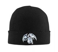 WUYIJGCS Durable Blue-Eyes White Dragon Beanie Hits Japonais Comic Tricot Hat Chaud Unisexe Adulte Caps Hiver Cool Bonnet Chapeaux Cadeau pour Bonnet Chaud