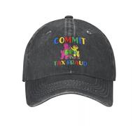 WUYIJGCS Durable rétro commettre fraude fiscale Barney Baseball Cap Style en Coton Vieilli Snapback Cap Outdoor All Seasons Chapeaux de Voyage Casquette pour Chapeau Coupe-Vent