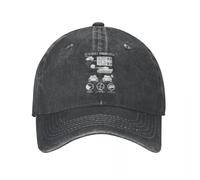 WUYIJGCS DurableTiger Tank Troupes blindées Style Unisexe Casquettes de Baseball Seconde Guerre Mondiale Allemagne Militaire en détresse Chapeaux lavés Soleil d’été Essentiel pour Chapeau Coupe-Vent