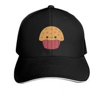 WUYIJGCS Muffin Mignon Classique - Kawaii Muffin Casquette de Baseball Bobble Hat Mode Plage Plage dans Le Chapeau Chapeaux Hommes Essentiel pour Femme pour L’Automne et l’été