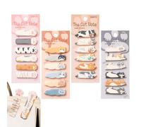 WUYJI Feuillets autocollants,Lot de 4 paquets de 720 notes adhésives à motifs animaux, notes adhésives colorées, adaptées aux bureaux, écoles, étudiants et enfants