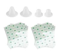 WUYJI Piercings retainers, Ensemble de 4 cache-nombrils en silicone souple + ruban adhésif - Convient pour un usage quotidien ou après une liposuccion