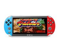 WUYJTIF X12 Plus Console de jeu vidéo 17,8 cm intégrée 10 000 jeux 16 Go Double Joystick Manette de jeu Spupport Sortie AV Carte TF