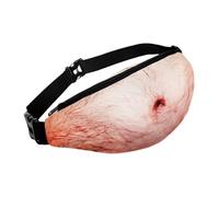 Wuyooprt Banane Ventrale Drôle | Pochette Abdominale Réaliste 3D - Sac Banane Réglable,pour Le Voyage La Salle De Sport La Course À Pied La Randonnée Les Réunions Quotidiennes Le Cosplay Et Les