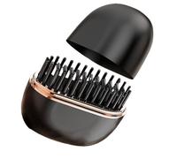 Wuyooprt Brosse Lisseuse Portable,Chauffage Rapide 25W Brush Anti-Brûlure,Brosse Lisseuse et Boucleuse Capillaire - Pour Une Utilisation Au Quotidien, En Vacances Et Congés, Pour Les