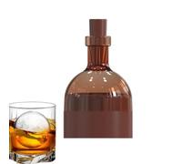 Wuyooprt Moule À Glaçons Sphériques | Moule Bloc de Glace Rond Forme Bouteille de Vin - à Glace Rond en Silicone - Pour Réfrigérateur Cuisine Maison Fête Boissons Café Lait