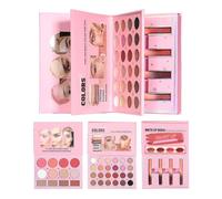 Wuyooprt Palette De Maquillage | Outil Cosmétique Style Livre 40 Couleurs - Trousse de Maquillage Femme,Pour Famille Amis Étudiants Adultes Beauté Maison Activités Intérieures