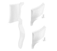 Wuyooprt Peignes de coiffeur - Peigne de positionnement antistatique à dessus plat incurvé résistant à la chaleur pour estomper les décolorations, diverses coupes de cheveux courtes