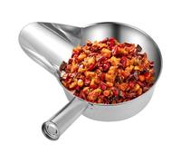 Wuyooprt Pelle À Friture | Pelle à Popcorn en Acier Inoxydable - Outil de Préparation de Repas avec Bec Canard pour Sucre Sauce Riz Popcorn Purée | Riz Maïs