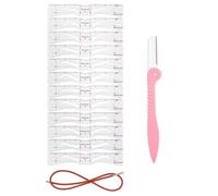 Wuyooprt Pochoir pour Sourcils | Gabarit maquillage pour empreinte de sourcils | Gabarit Réutilisable pour Maquillage | Pour Femmes Filles Fille Visage Beauté Voyage Salon Quotidien Rendez-Vous