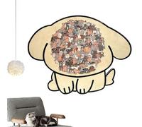 Wuyooprt Puzzle Animal en Bois | Jeu de Défi Logique et de Réflexion Cérébrale | Puzzle en Bois Coloré sur Les Animaux | pour Activités d'apprentissage d'Âge Préscolaire Garçons Filles Jeunes Adultes