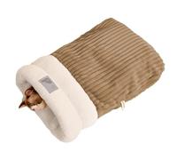 Wuyooprt Sac de couchage pour chat, sac de couchage chaud pour chat, sac de couchage pour chat d'intérieur, sac de couchage semi-fermé, lit calme et confortable pour chat et petit chien