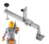 Wuyooprt Support Mural de Nivellement,Hauteur Réglable À Robustesse Industrielle - Support Mural Niveau avec Pince | Pour La Construction Et La Rénovation Domestique Passage Conduits Électriciens Pose