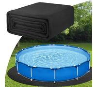 Wuyooprt Tapis de Sol pour Piscine, Revêtement de Piscine Rond, Tapis de Sol pour Piscine Hors Sol et Bains à Remous Extérieurs, Résistant aux UV et Indéchirable, Diamètre 2,5/3/3,7/4,6 M