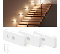 WUYOR Veilleuse avec détecteur de mouvement, applique murale à induction, veilleuse LED rechargeable sans fil pour enfants, 3 modes de température de couleur, éclairage de placard pour couloir